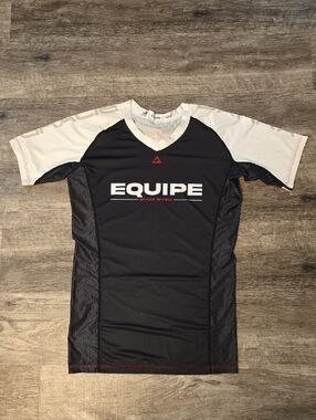 Equipe Women's Black and White Rash Guard Swim Top